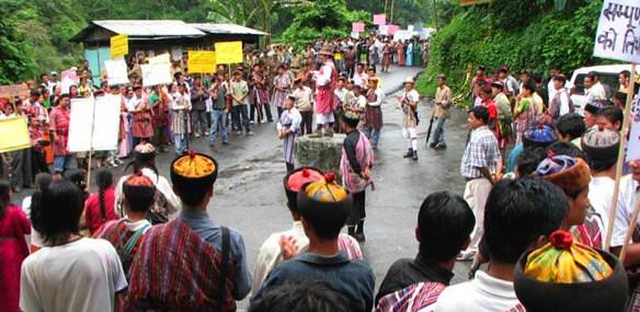 Protest of Darjeeling Lepchas at Melli